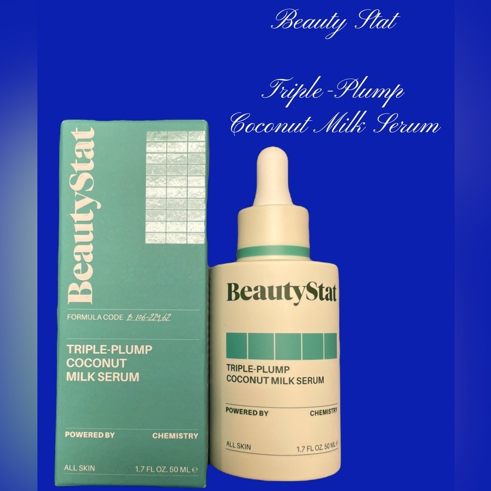Triple-Plump Coconut Milk Serum in Mint Green and Cream